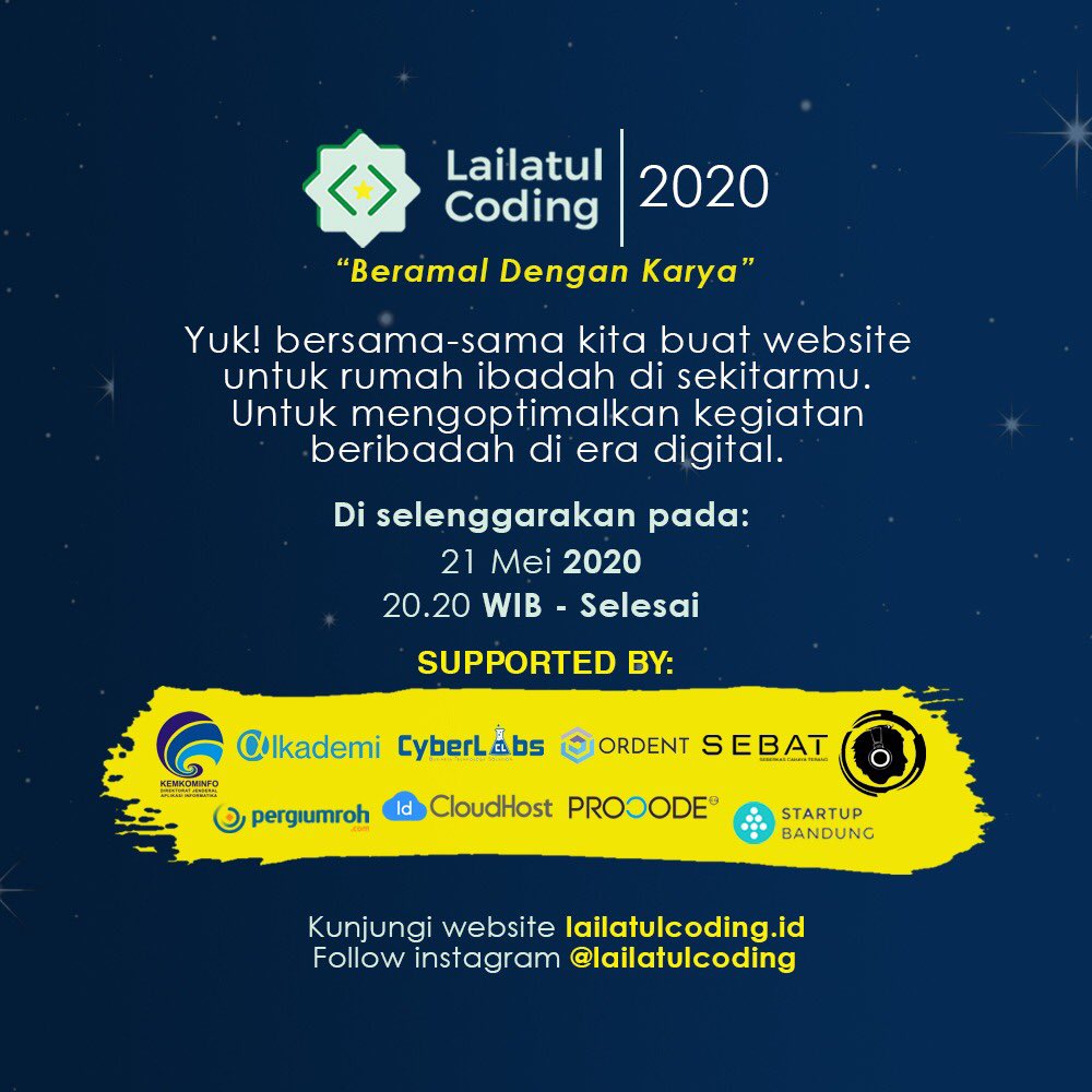 kanghelmi's tweet photo. #lailatulcoding 2020 https://t.co/lfqczx5gHI