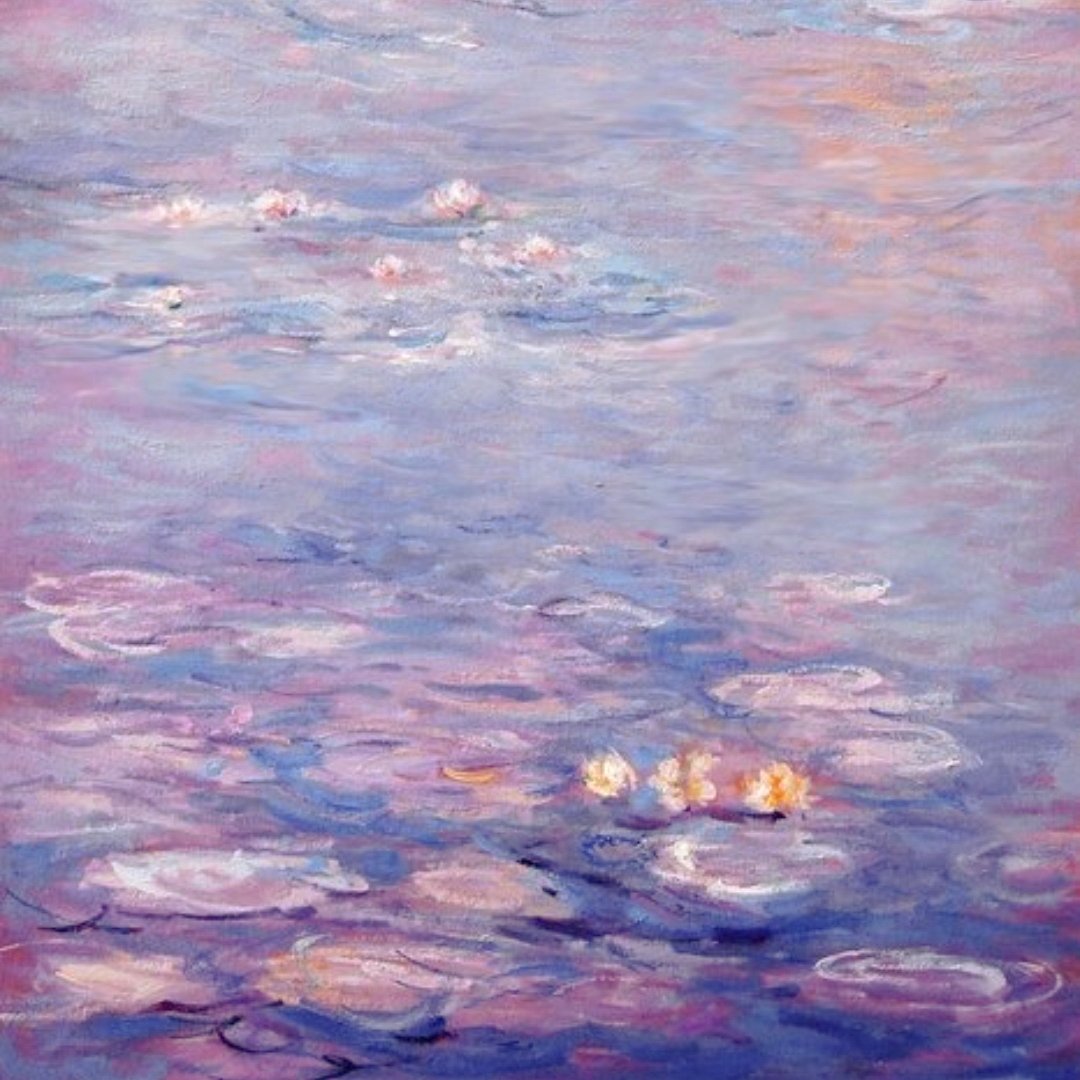 taehyung as claude monet paintings, a thread