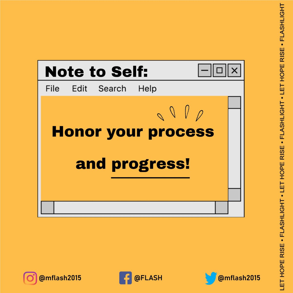 mflash2015's tweet photo. Always remember that you have your own process to undergo, DON'T ever compare yourself to others.
#EmbraceYourProcess
#FLASHLight โก https://t.co/1JRjHIiEKr