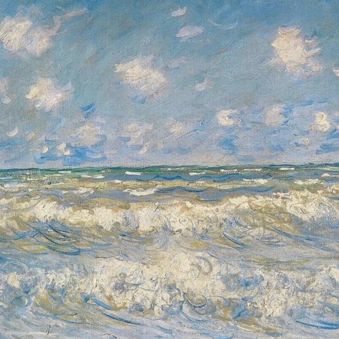 taehyung as claude monet paintings, a thread