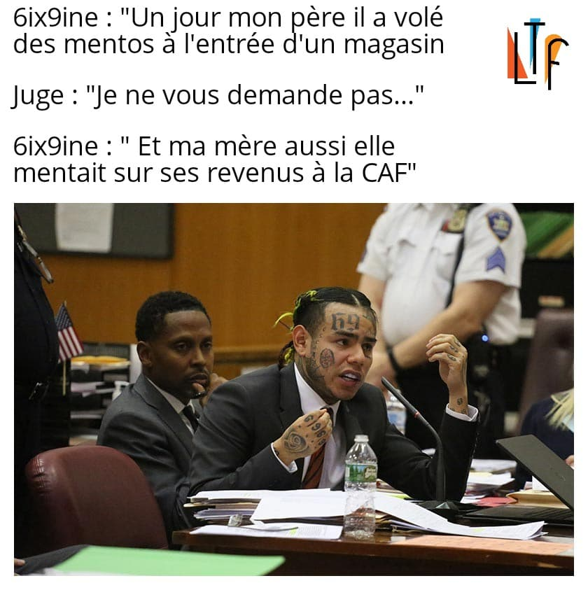LeTurfuoff's tweet photo. Les Nine trey Gangsters apitoyés se sont contentés de lui mettre une tape sur la tête avant de reposer le caillou sur l'ancien rappeur et le laisser là où il est.
#rap #6ix9ine #ninetreygangsters #rapgame #poukie https://t.co/AjOs8pniKc