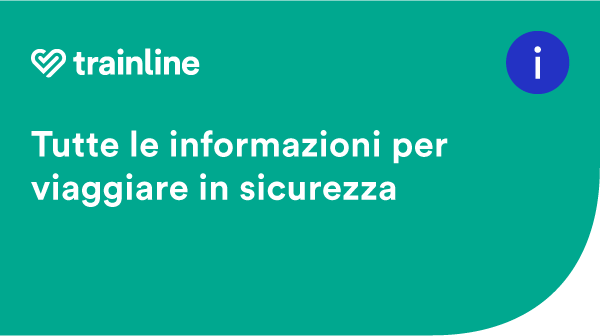 Viaggiare in sicurezza. Consulta gli ultimi aggiornamenti su: disposizioni governative, misure in atto, informazioni sui viaggi, politiche di modifica e rimborso dei biglietti 👉 trainline.com/it/treni/coron…