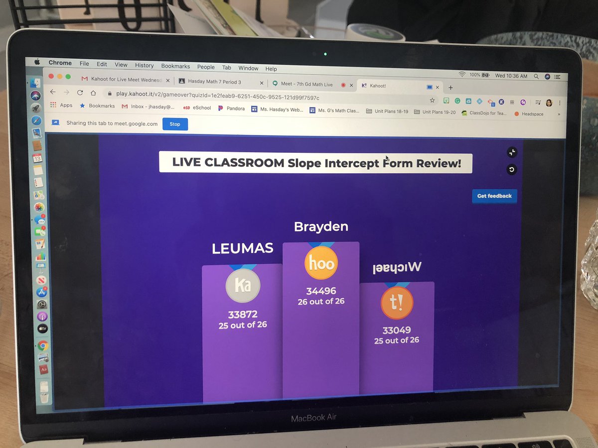 First weekly Math 7 game day! We invited the entire 7th grade to compete against each other to review our virtual graphing unit! Congrats to our winners! <a href="/MsGiordano/">Ms.Giordano_24</a> @megan_riley10 <a href="/jharri111/">Jenine Harris</a>