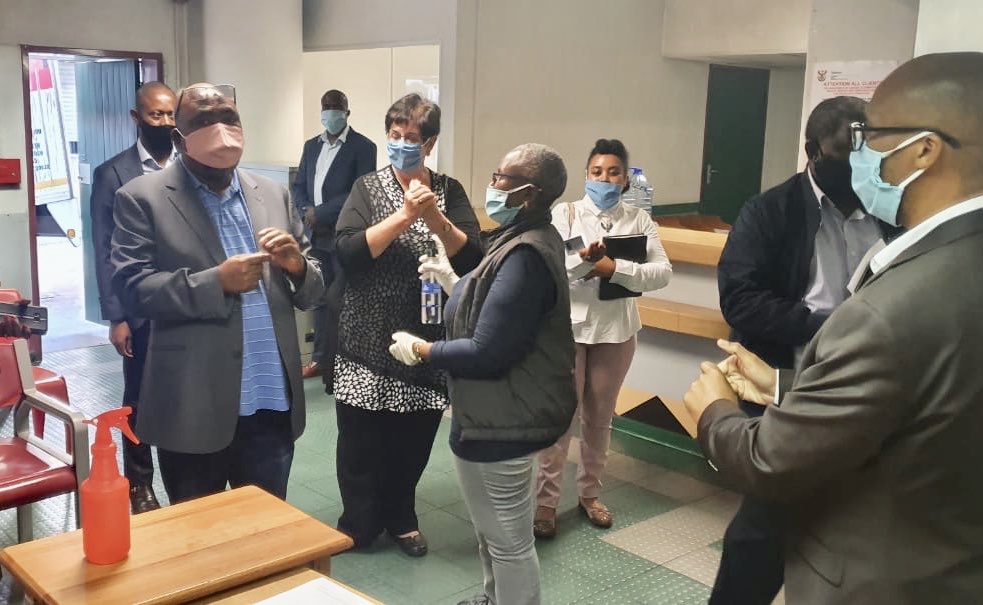 NxesiThulas's tweet photo. This afternoon I visited the PTA Labour Centre. The purpose of the visit was to assess the processing of normal UIF claims, the work of Labour Inspectors as well as the state of readiness of the center which includes sanitization &amp; deep cleaning in preparation for the re-opening https://t.co/zAmphBREIJ