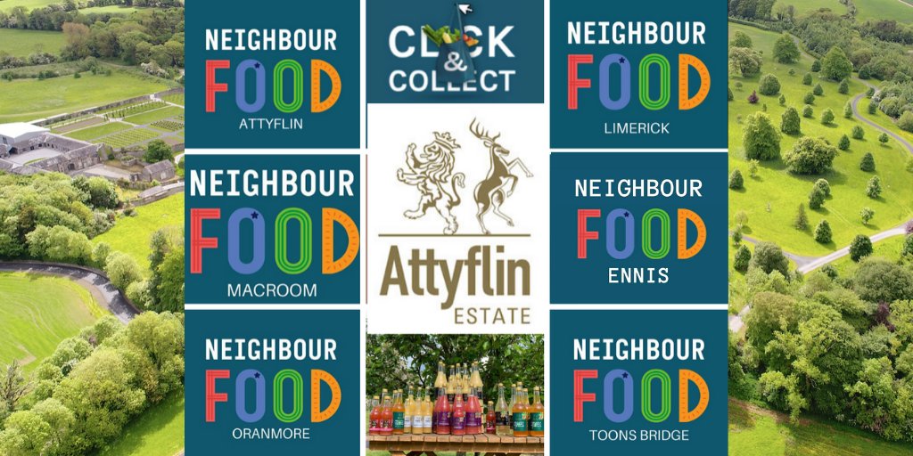 attyflinestate's tweet photo. #Attyflin apple juices, preserves, chutneys & apple cider vinegar are listed with a number of @NeighbourFoodIE markets. #Ennis in Co Clare is new!
The Toons Bridge market in #Cork has a Saturday collection & is currently open for orders on line.
https://t.co/nhaSqs1jbc https://t.co/CS8KxSf8gk