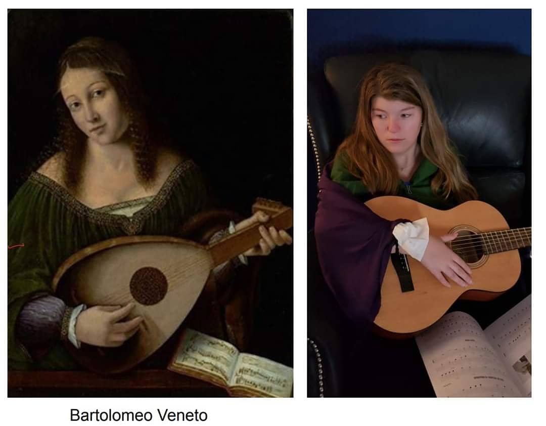 MiddleburgAcdmy's tweet photo. Check out these student imitations of famous works of #art! It was definitely a fun project. Which one is your favorite? https://t.co/199HlWihVm
