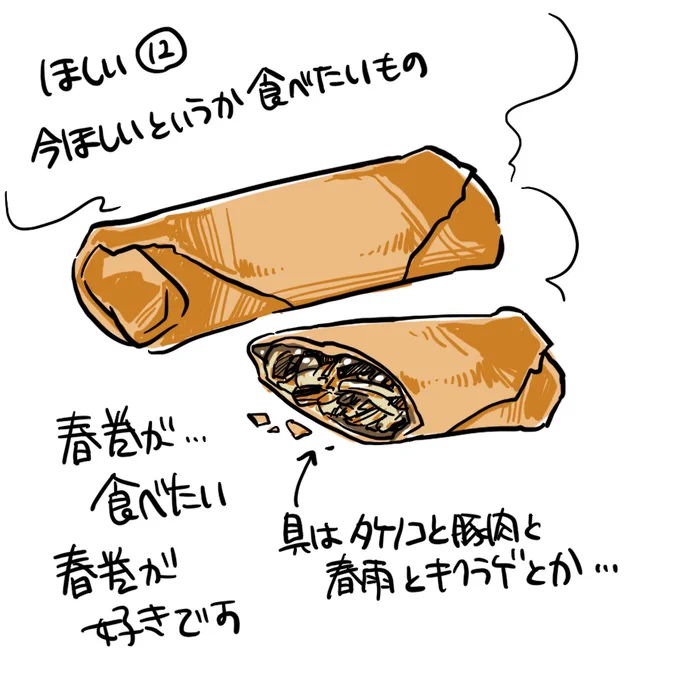 ほしいもの12…というか…おなかがすいています 