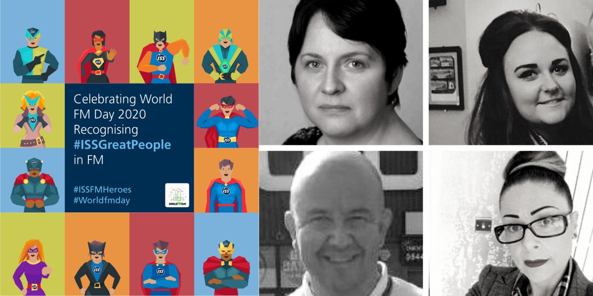 This #WorldFMDay2020, we’re celebrating all the #ISSGreatPeople working in #ISSTechnicalServices and our #ISSFMHeroes. Our fab 4 here, Alyson, Lauren, Sherril and Ian have been nominated for the outstanding support they give to our key banking clients. You're all superstars!⭐️