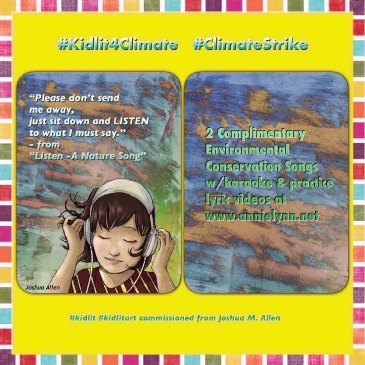 AnnieLynn215's tweet photo. I found this cool compilation collage I did a while ago, featuring some of the different #kidlit #kidlitart(ists) I have hired to illustrate my songs for music videos/album covers. I lucked out with @TraciVanWagoner @RobSayArt @Vinkelmule #JoshuaAllen & @KentWhittington https://t.co/3nrMziMRJT