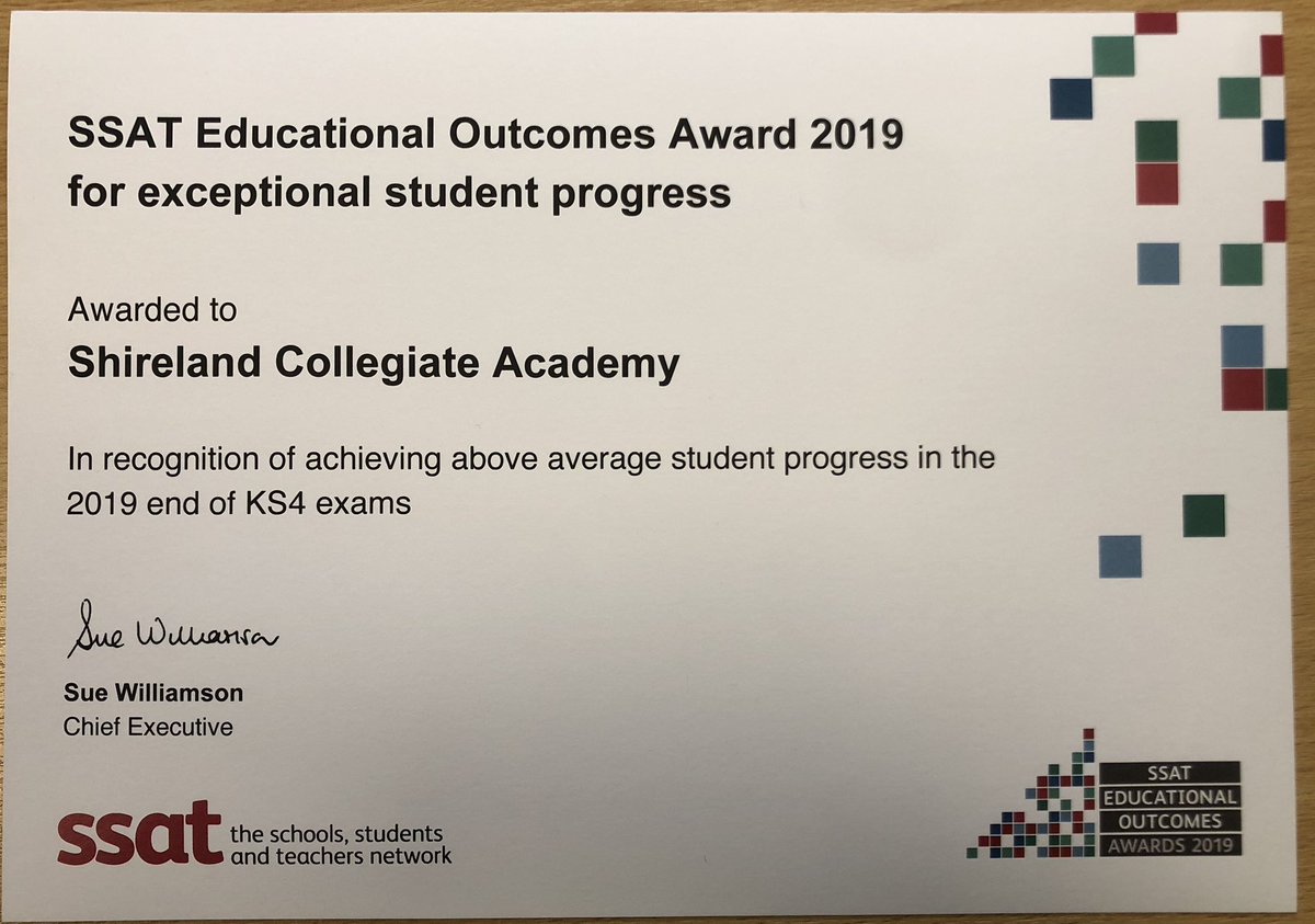 DavidIrish27's tweet photo. During this difficult period it was great to receive this in the post from the SSAT this morning reminding us of the amazing progress that our staff and students achieved. Well done everyone. #proud https://t.co/xrgccxX531