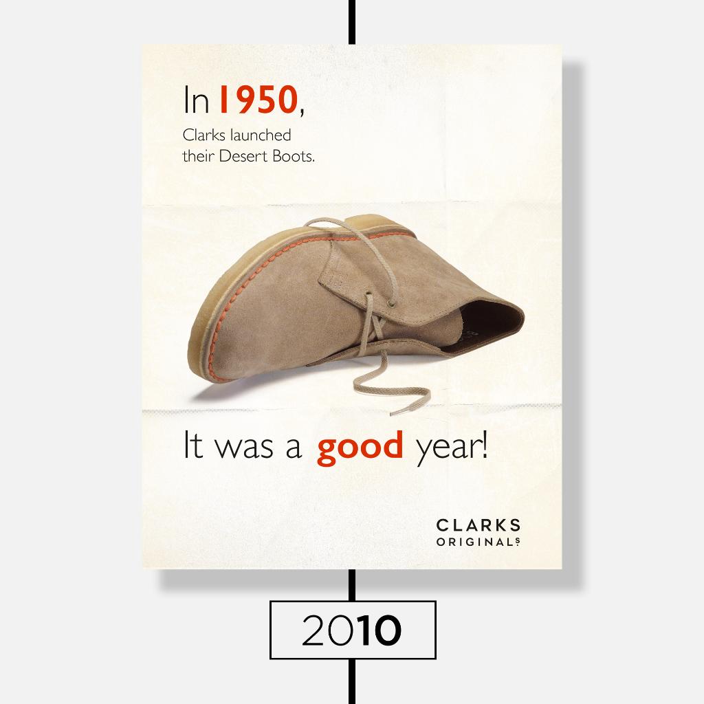 ClarksOriginals's tweet photo. The Clarks Desert Boot was launched in 1950. A world first in dress casual footwear, it's an enduring icon of design, often imitated but never bettered. #DesertBoot #ClarksOriginals #DesertBoot70 https://t.co/ryxb8xajl6