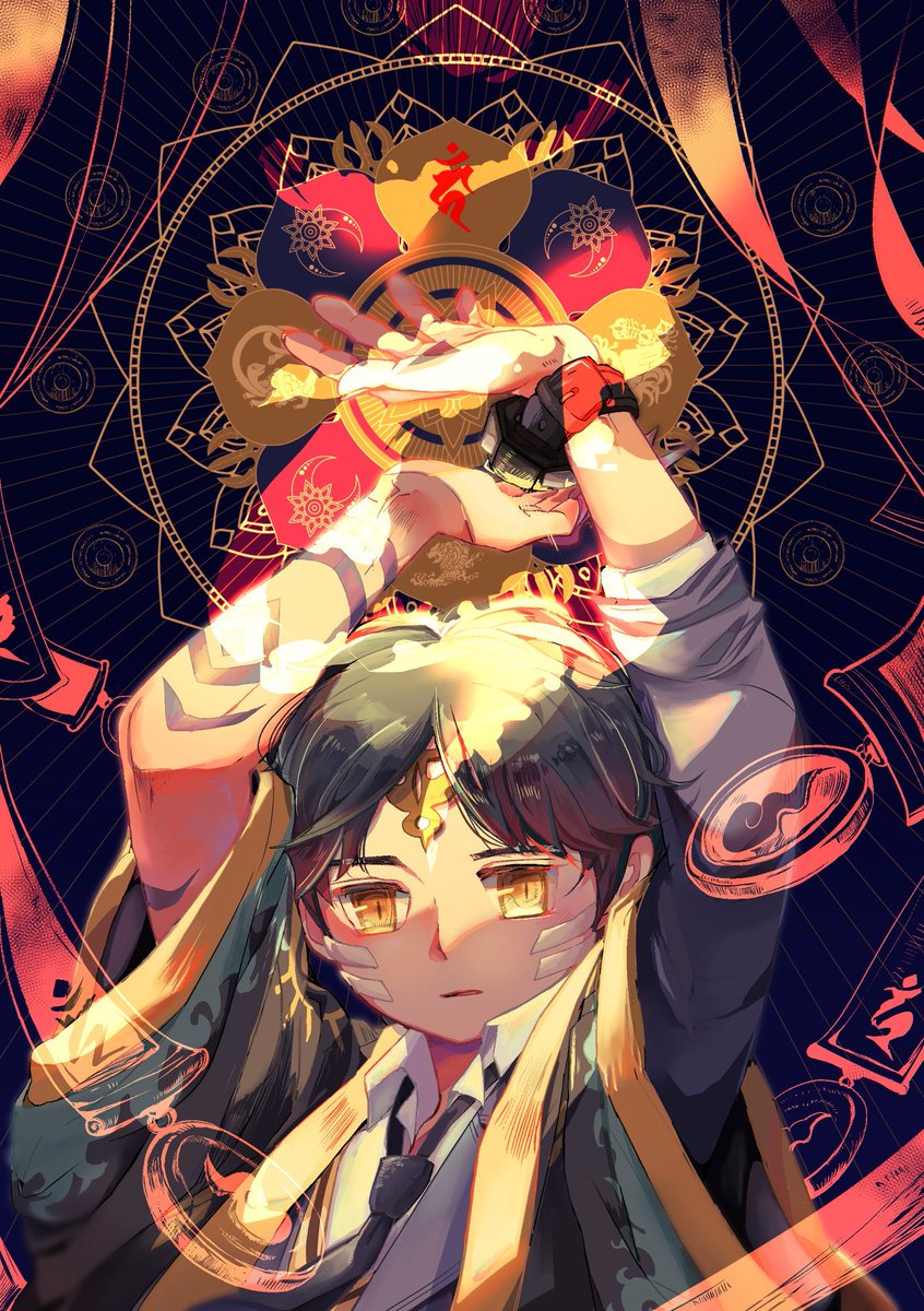 憑依 不動明王 くぜ 原稿中 のイラスト 憑依 不動明王 くぜ 原稿中 のイラスト