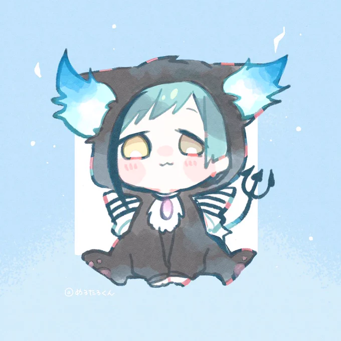 グリムちゃんの着ぐるみ着たフちゃん? 