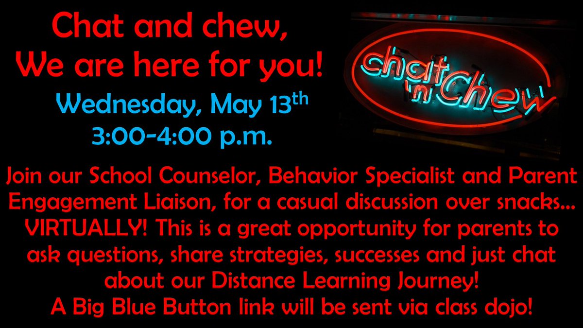 DreamLakeApopka's tweet photo. Happening today @DreamLakeApopka! #chatandchew @CounseloratDLE @Owen_OCPS @BalounKelly https://t.co/Mm2YGyj8Lg