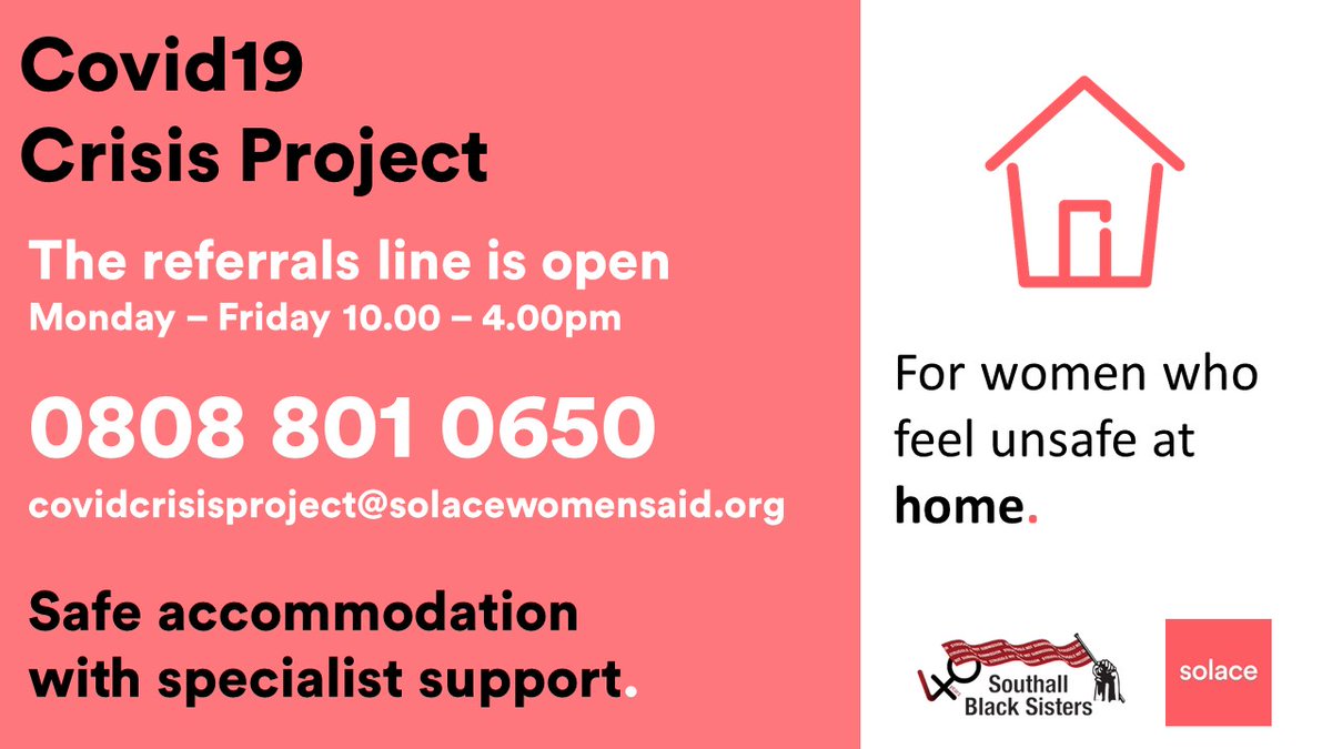 We have up to 70 spaces for women &amp; children, ensuite facilities, food provided, welcome packs &amp; toys for children, with specialist support.  Open to agencies and women direct to contact us. 

Equivalent of 3 new refuges in #London &amp; we are ready to help you to safety.