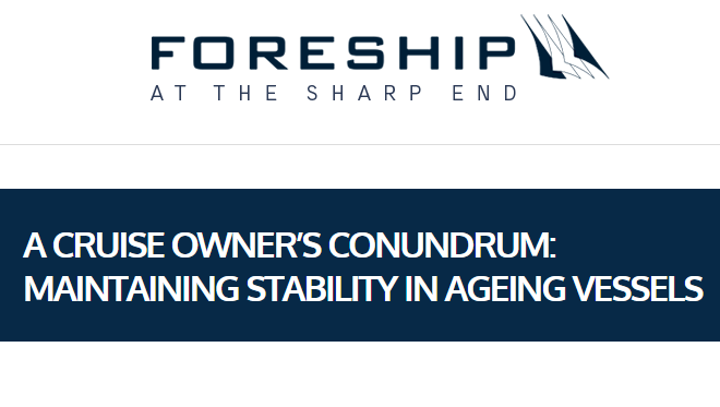Check out our new blog series: Foreship Perspectives! 

In the first of the series, Chief Naval Architect Markus Aarnio writes about #shipstability issues and solutions for older vessels: foreship.com/en/profile/a-c… 

#cruiseships #lifecyclemanagement #cruise 
#navalarchitecture