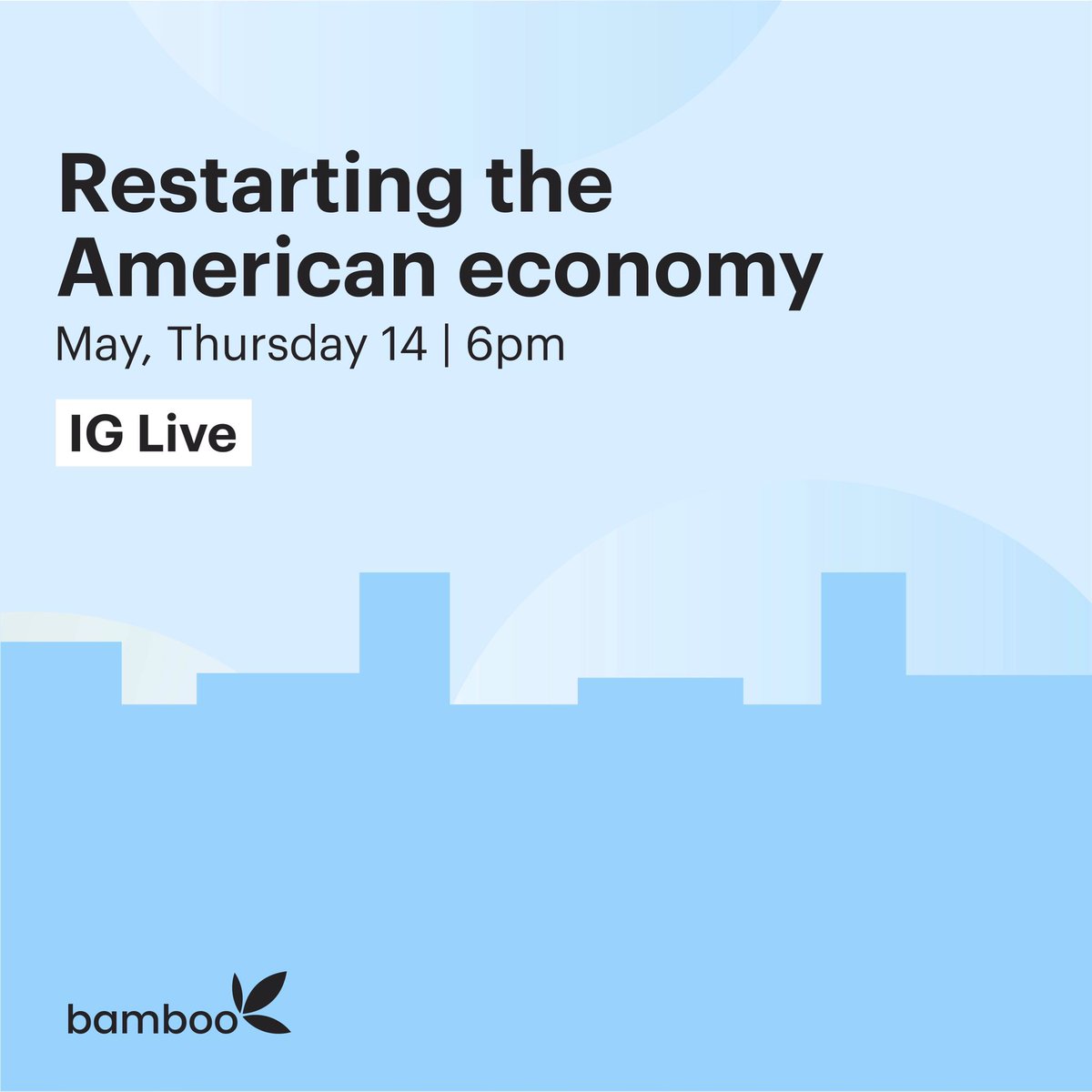 investbamboo's tweet photo. Join us tomorrow on IG Live as we discuss:
• Gloomier skies for the Airline industry ? ☁️ ✈️
• Uber’s Grub-hub acquisition ? 🥪
• Top performing stocks. ✅
• Company earnings reports 🗂️
And lots more!
You do not want to miss this.
#BambooLive 🎍 https://t.co/EkwU1kaGKx