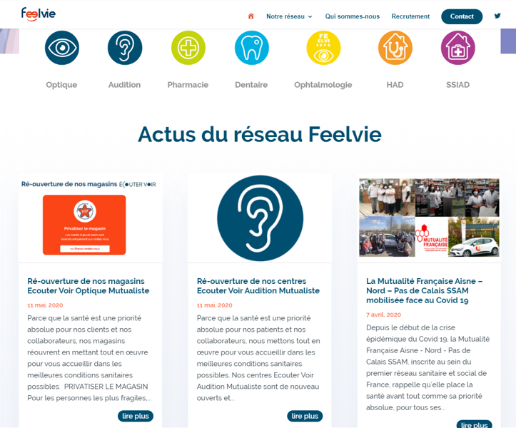 FeelvieMFANPDC's tweet photo. Découvrez toutes les actualités du réseau #Feelvie et les modalités de réouverture de nos centres sur notre site https://t.co/zcT4xfgQlB
#EcouterVoir #OptiqueMutualiste #MFANPDCSSAM #AuditionMutualiste https://t.co/c5Z9hbRVq2