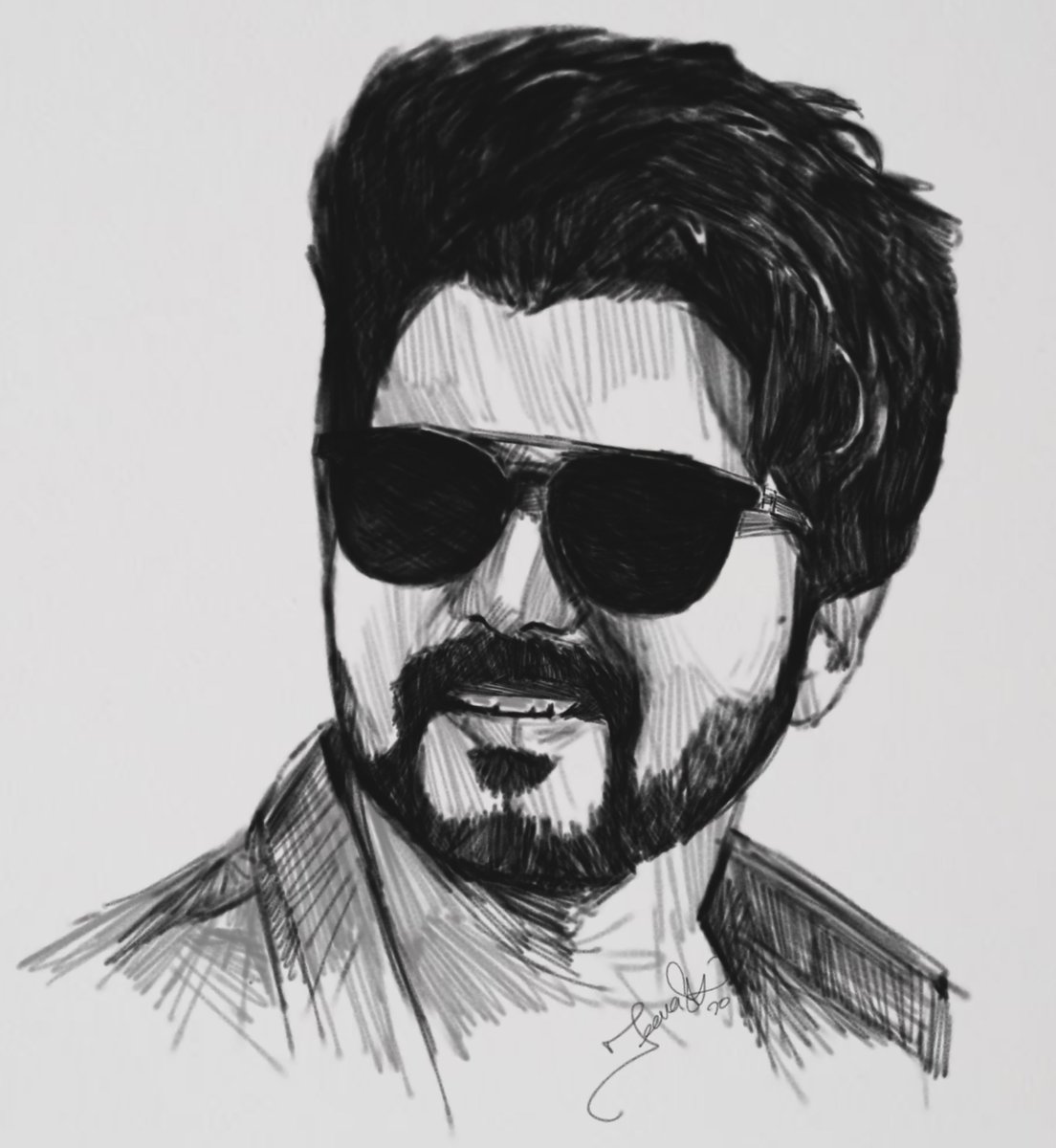 Master Vijay Drawing Sketch All About Cwe3