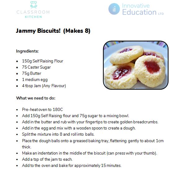 ClassroomK's tweet photo. 🍓JAMMY BISCUITS 🍪

Easy to make! Get the littlies cooking these with ease! Any age child loves a Jammy Biscuit! #GetCooking and #GetBaking today! 

Tweet us your photos if you have a go! 

#GetCooking #ckrecipes #CKCookOff https://t.co/xOka19trZJ