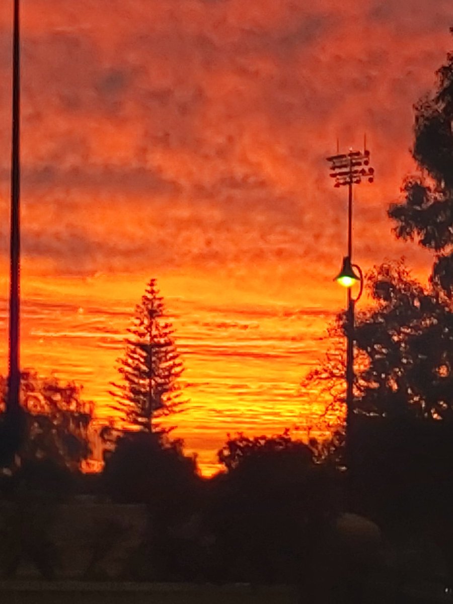 WennMayne's tweet photo. Earth is speaking to us!
Tonight's sunset, from our home. 
So stunning, changing colours in seconds (No filter). https://t.co/ftAA6Z1ICt