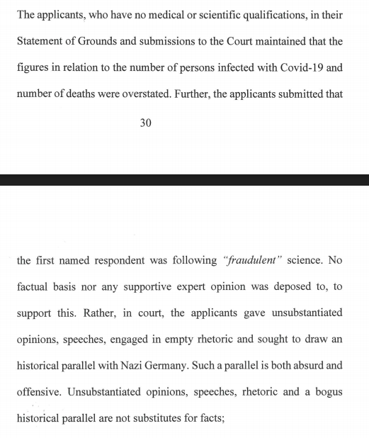 ChristineBohan's tweet photo. This last sentence here from Mr Justice Meenan in the Gemma O'Doherty and John Waters judgment reads like a mantra for these times. https://t.co/cDfNuaV34g