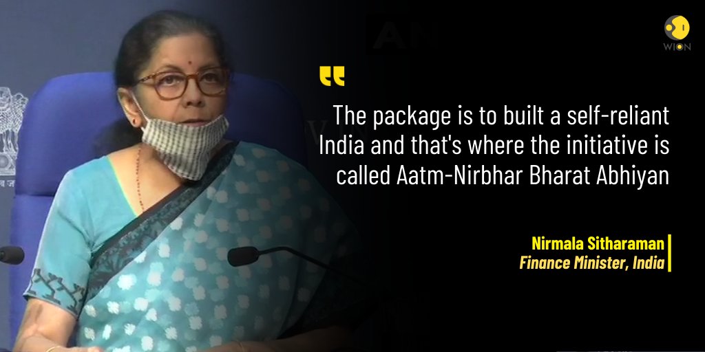 Wion On Twitter The Package Is To Built A Self Reliant India And That S Where The Initiative Is Called Aatm Nirbhar Bharat Abhiyan Says Finance Minister Nsitharaman Economicpackage Watch Live Https T Co Isr65rv97j Https T Co Vidfdq9tup