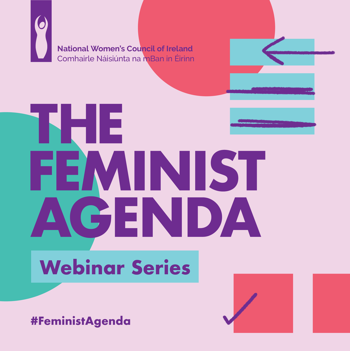 NWCI's tweet photo. Setting the #FeministAgenda: NWCI is delighted to launch fortnightly a webinar series on all topics that are important to women!
Our first event, Wed May 20, has
@stellacreasy, @ailbhe, Eileen Flynn @Love1solidarity
and @OrlaNWCI.
Register here: https://t.co/bOlCDQ5nwj https://t.co/IjSk5smaNo