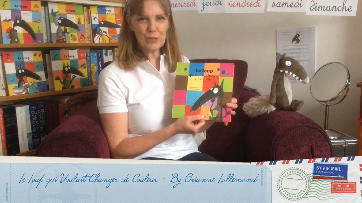 HolyRosaryCVA's tweet photo. Around the World Wednesday-Watch NOW!

Join us on #HRTV now for ‘Around the World Wednesday.’

Click here https://t.co/iylFPt9Opw to listen to Miss Shipley read ‘Le Loup qui Voulait Changer de Couleur’ by Orianne Lallemand.

Thank you to Éditions Auzou for permission to read. https://t.co/jYasvpg9gx