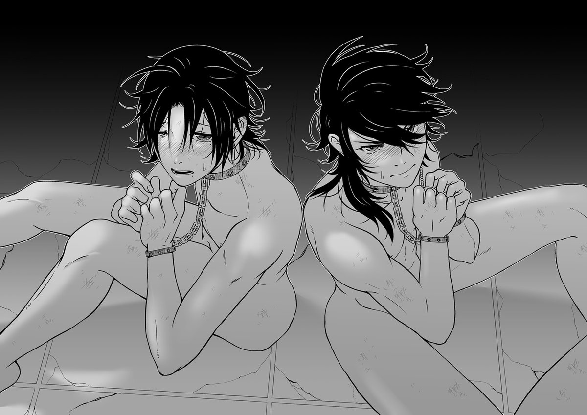 ※銃二&幻帝前提
モブ達に捕まって全裸拘束される2⃣と?

きっと、この後すぐに?と?が助けに来るに違いない

八色さんからのリクエスト「首輪をつけた2⃣と?」
リクエスト有難う御座いました!!!!!!!! 