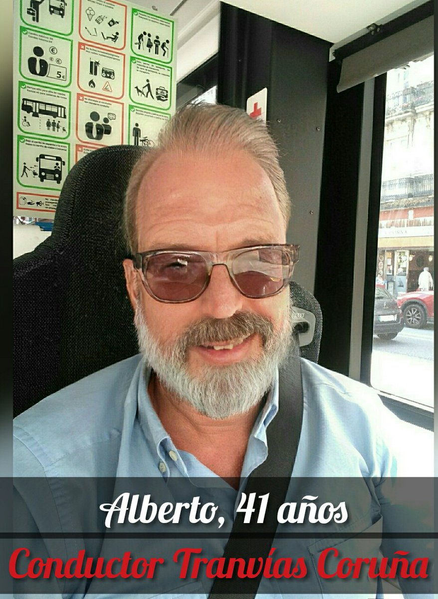 AlbertoCouselo's tweet image. "No creo que el estrés de mi trabajo, ni siquiera durante la pandemia, afecten a mi aspecto físico ni mental"
Alberto, 41 años (Conductor de autobús en Coruña)

@TranviasCoruna @ConcelloCoruna @silcerino @vocescoruna @ElMomentod4C @CoronaVid19 @BlogBusurbano @EloyTP