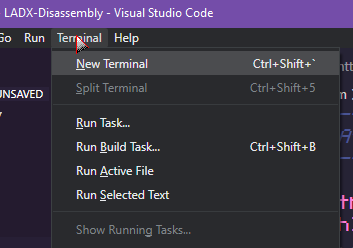 in vs code you can't use left or right to navigate menus like this. you have to hit escape to get back to the top level and /then/ do it.because it's not an actual menu. it's some fake bullshit made to look like a menu.