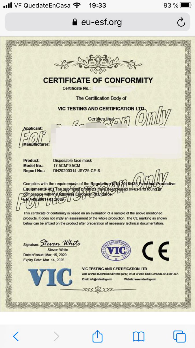 farmagemma's tweet photo. Hay muchos certificados falsos. Podéis encontrarlos en esta web https://t.co/36ZBM0ixHE https://t.co/LSeVNqFbAo