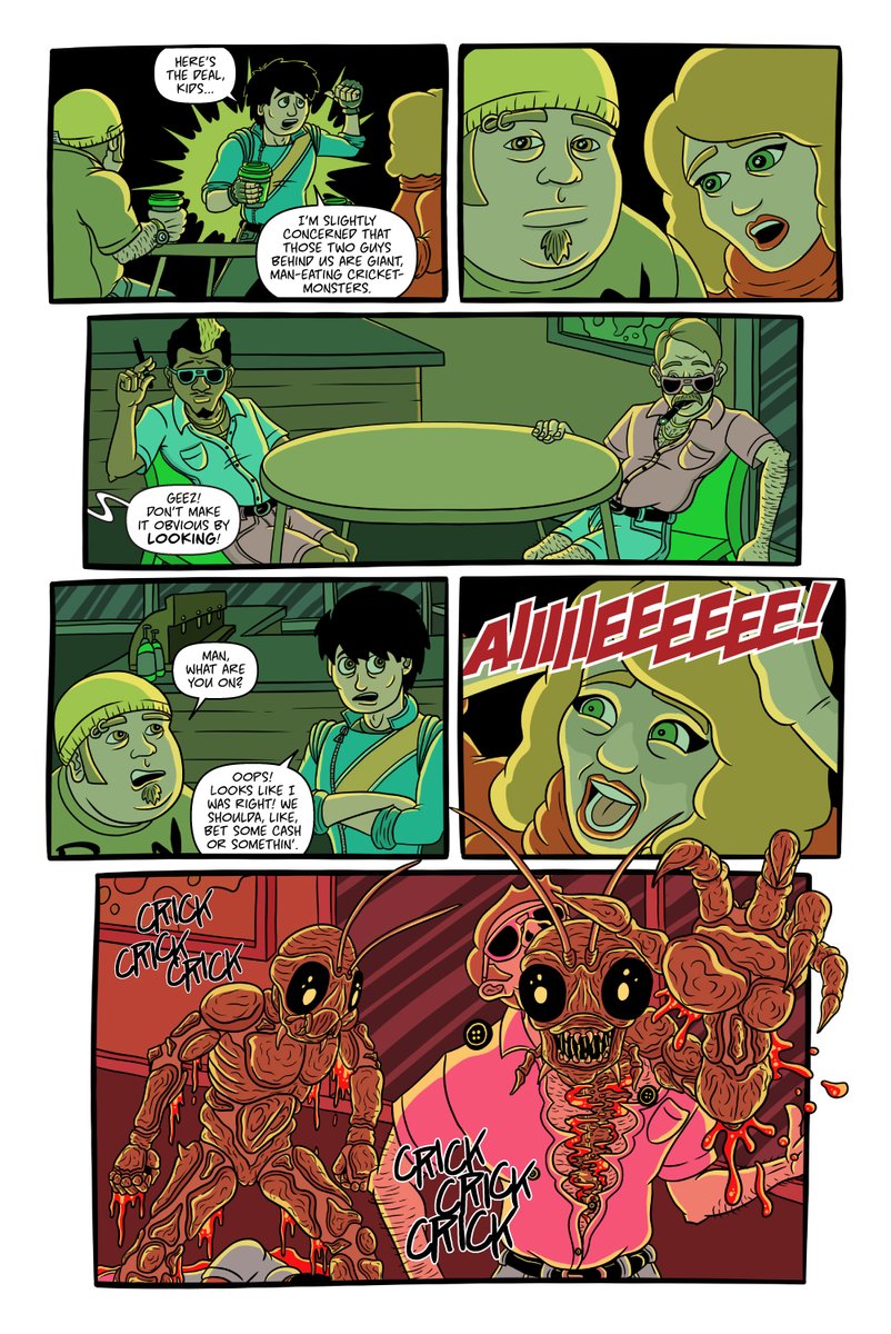 Read the first 7 pages of BUG SLUGGER #1 for FREE: bit.ly/bs1preview 

Purchase the first issue of the action/comedy for just $1.99 on @comiXology: bit.ly/3dmZR3K or as a
PDF: gumroad.com/l/SkQek