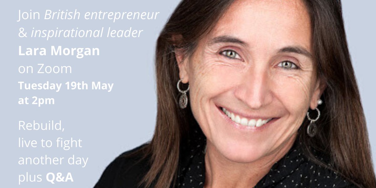 wearepower_net's tweet photo. REBUILD webinar - Live to fight another day! 💪
Join #WBE, inspiring entrepreneur @IamLaraMorgan & @NorthPowerWomen on May 19th for a lively chat & interactive Q&A on Zoom.
https://t.co/Qec9Gpwh5X
#NPWWebinar #NPWRebuild #NPWCommunity #WomenEntrepreneurs #LeadershipTalk https://t.co/1323IpCtov