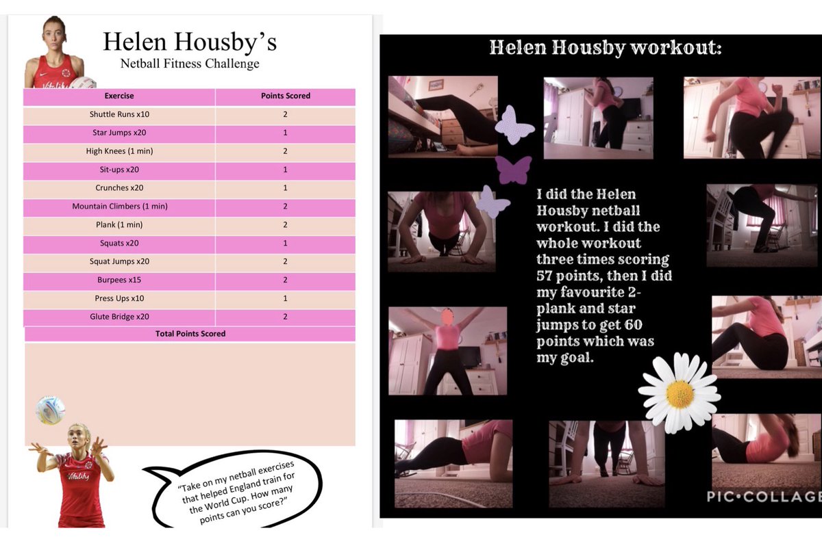ConyersPE's tweet photo. The year 8s today have been completing the @Helenhousby1 Netball Fitness Challenge 💪🏻🏐🏋🏻♀️ #WorkOutLikeAPro #StayHomeWorkOut https://t.co/VKh37TP7F5