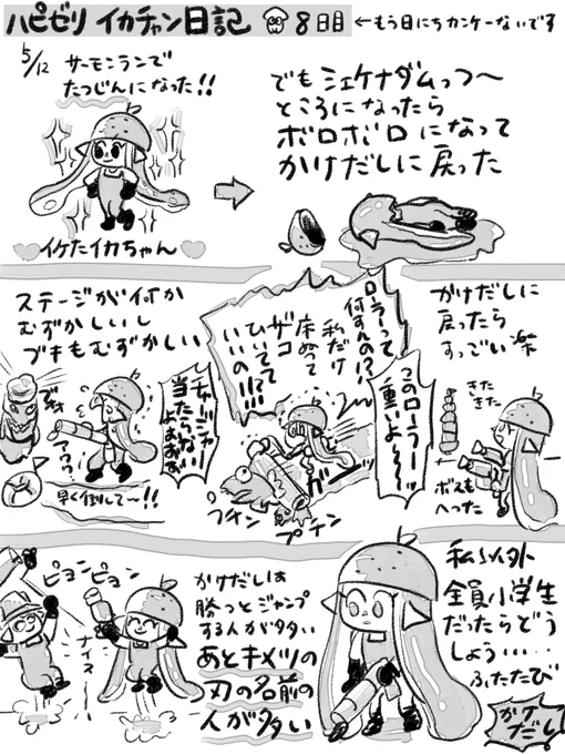 ?スプラトゥーン2日記?
?8日目? 