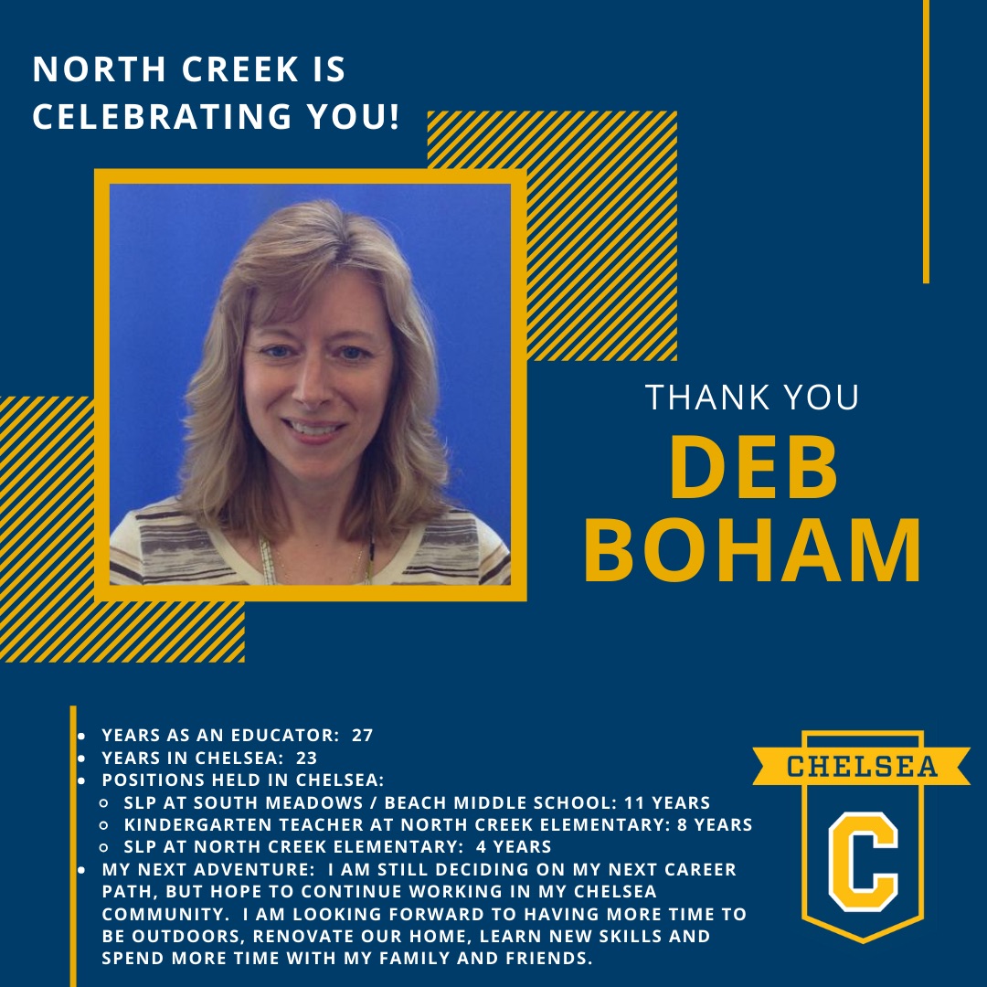 NorthCreekElem's tweet photo. Please join us as we celebrate the career of Mrs. Boham. We are so grateful for her dedication to our students and the North Creek family. Congratulations on your retirement, Mrs. Boham! https://t.co/hDT3ZHuU8o