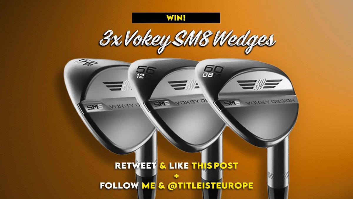 Peter Finch (@peterfinchgolf) on Twitter photo X3 VOKEY WEDGE GIVEAWAY! For a chance to win THREE Vokey wedges follow me and <a href="/TitleistEurope/">Titleist Europe</a> like and Retweet this post. YOU ONLY HAVE 8 HOURS TO ENTER! Draw made today 8pm GMT #golf #giveaway X3 VOKEY WEDGE GIVEAWAY! For a chance to win THREE Vokey wedges follow me and <a href="/TitleistEurope/">Titleist Europe</a> like and Retweet this post. YOU ONLY HAVE 8 HOURS TO ENTER! Draw made today 8pm GMT #golf #giveaway