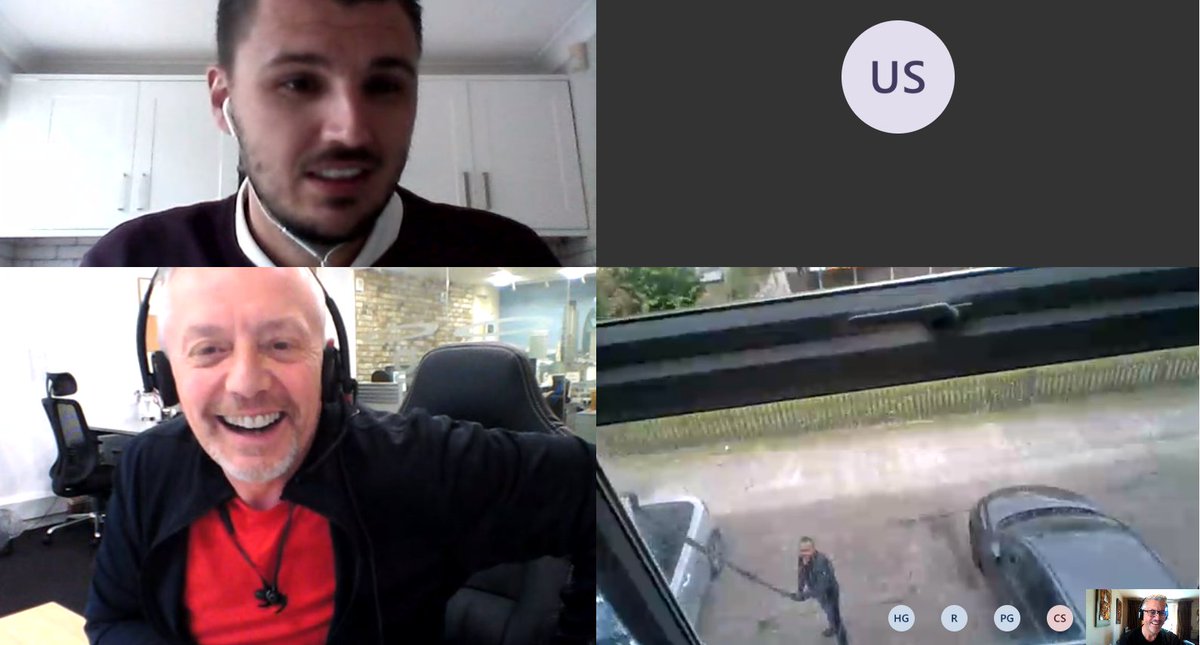 The window cleaner joined our TEAM's call!