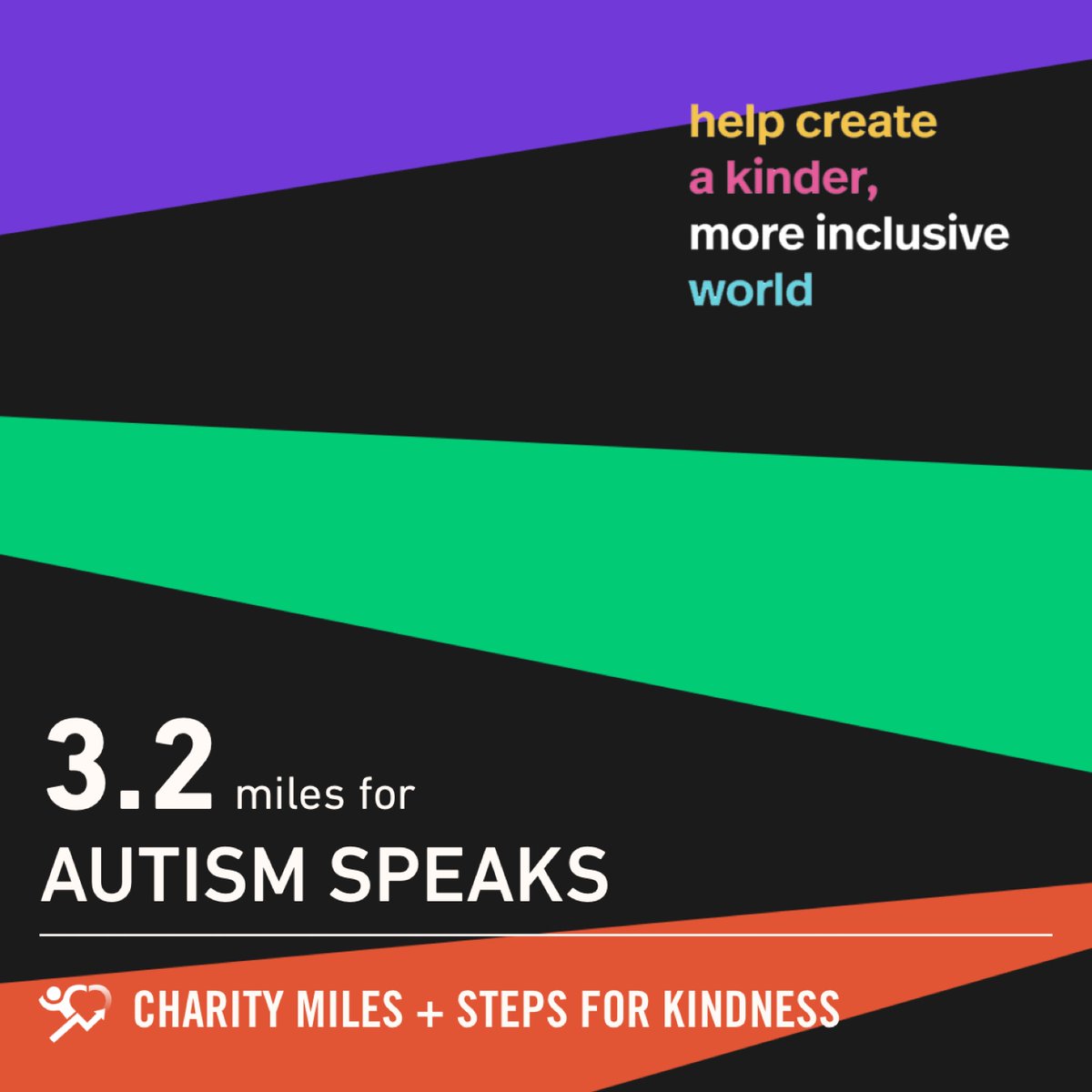 RustysKid's tweet image. 3.2 @CharityMiles for @autismspeaks. #StepsForKindness #JBugStrong