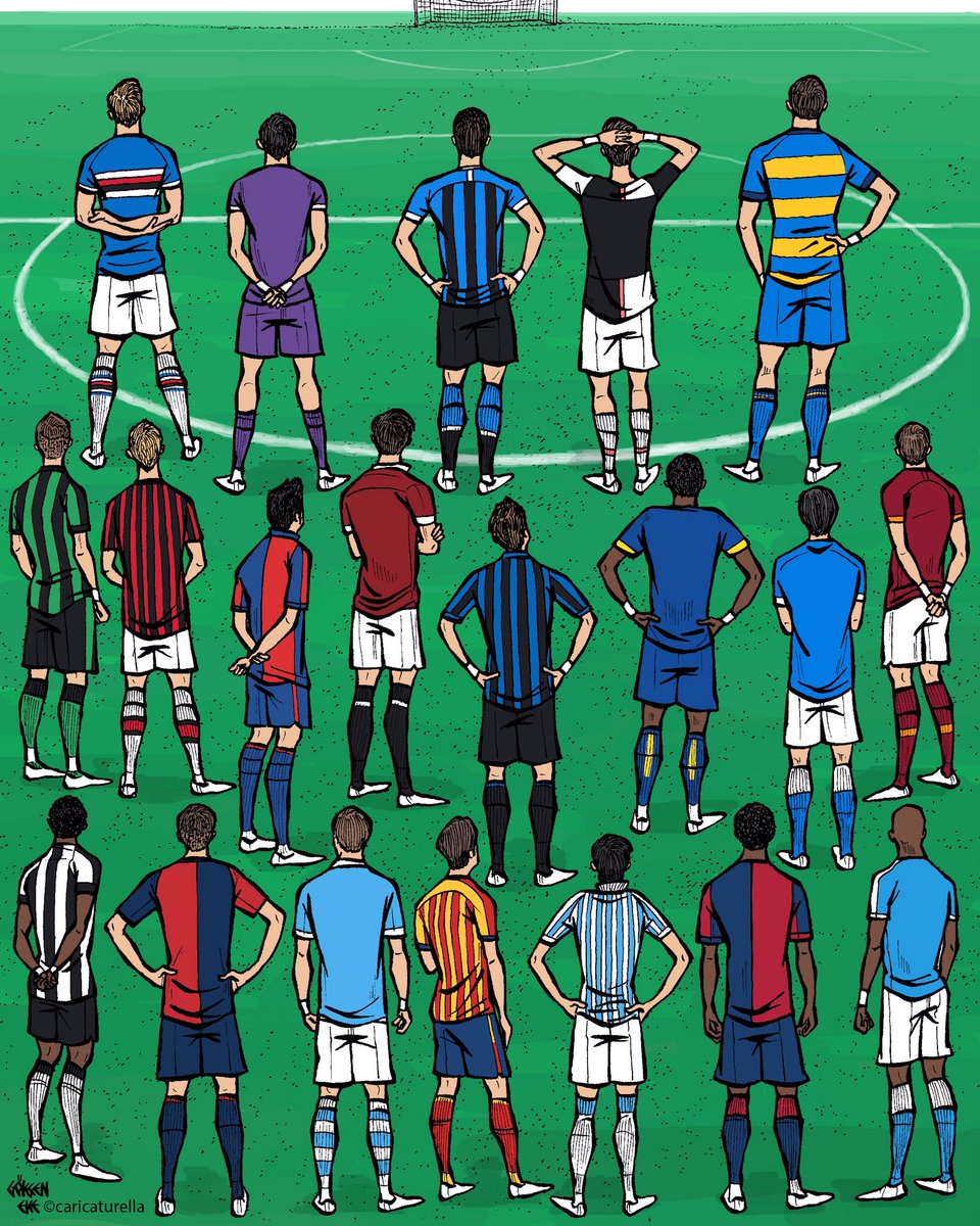 •Contro un avversario invisibile / •Against an invisible rival #SerieA #COVIDー19 #COVID19italia #Coronavirus #CoronavirusItalia #WeAreCalcio #FIGC #Spadafora #Football #Ripresa #Calciomercato #Calcio #Italia • caricaturella.com