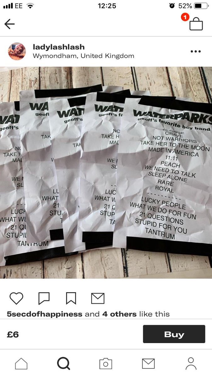 PSA: do NOT buy anything from this person. They sold my friend  @miikayIa_ a fake waterparks setlist and had fake guitar picks listed. They have recently taken those items down but please be careful with them, I wouldn’t be surprised if the signatures on the CD’s were fake too!!