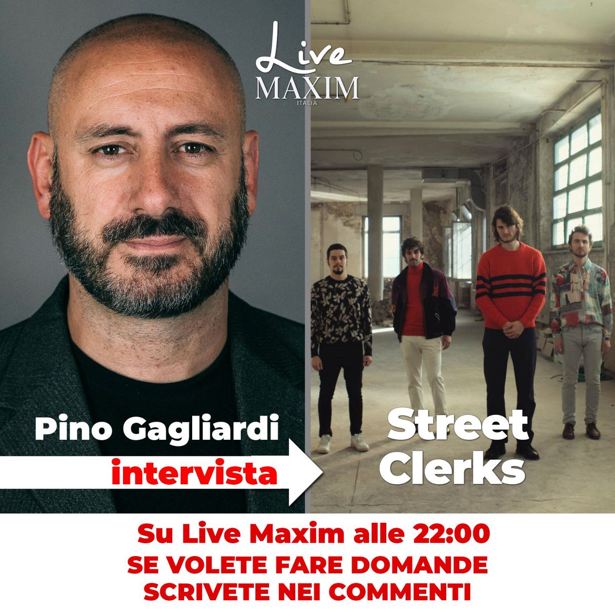 thepinuzz's tweet photo. Sono la resident band di #epcc su @SkyUno gli @StreetClerks saranno ospiti questa sera 13 Maggio di #LiveMaxim alle 22.00 sul profilo #Instagram di @MaximItalia #iorestoacasa https://t.co/QY547GSd8a