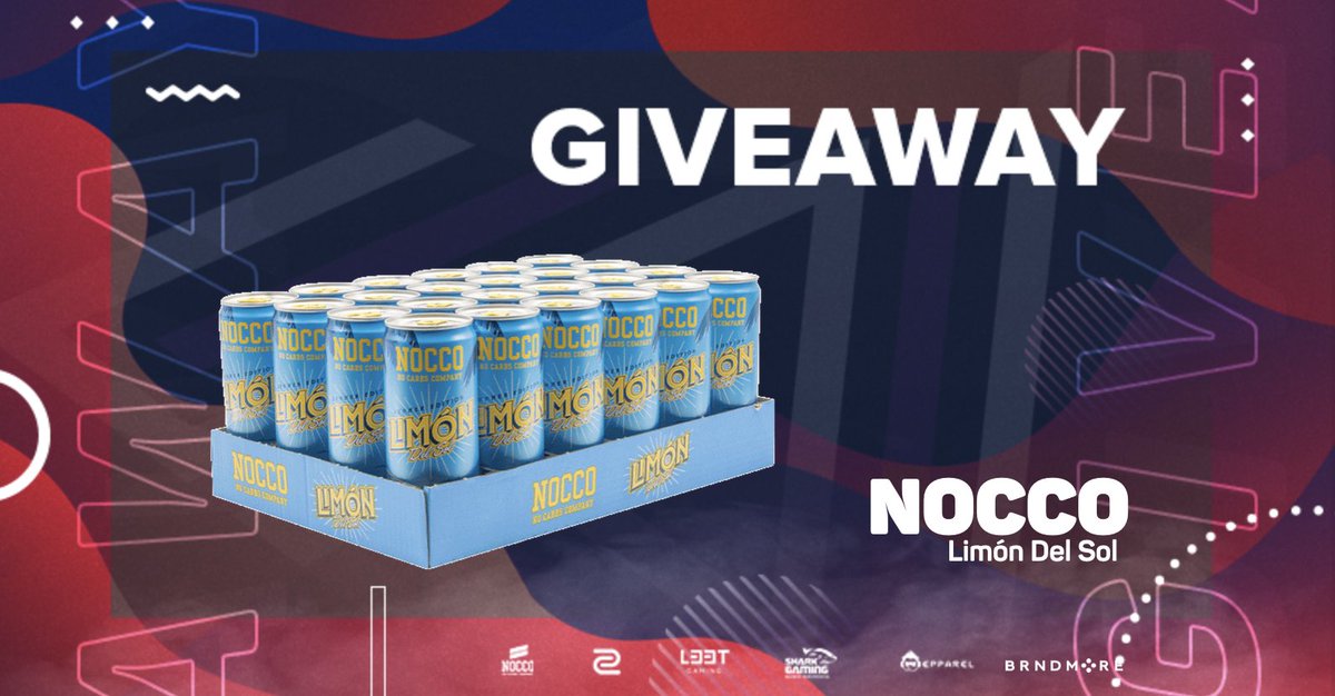 GIVEAWAY!!

Vi udlover en kasse NOCCO Limón Del Sol til en værdi af 624 kr. (vejl. pris) i samarbejde med <a href="/noccoesports/">NOCCO Esports</a> 

For at deltage skal du:

- Bo I Danmark 🇩🇰
- Følge <a href="/noccoesports/">NOCCO Esports</a> &amp; <a href="/Ambush_gg/">Ambush - #ItsAnAmbush</a>
- Retweete det her opslag

Vinderen trækker <a href="/IceBerg2323/">Oliver Berg</a>  i morgen klokken 17:00