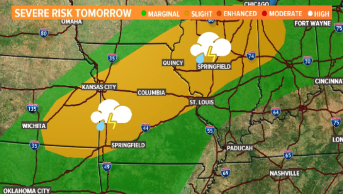 WthrmnSlaughter's tweet photo. Some spotty rain today, stronger storms Thursday: https://t.co/E0aOUByQ2I
#TISL #STLwx #StLouis #STLrain @ksdknews https://t.co/MNKhXit2pL