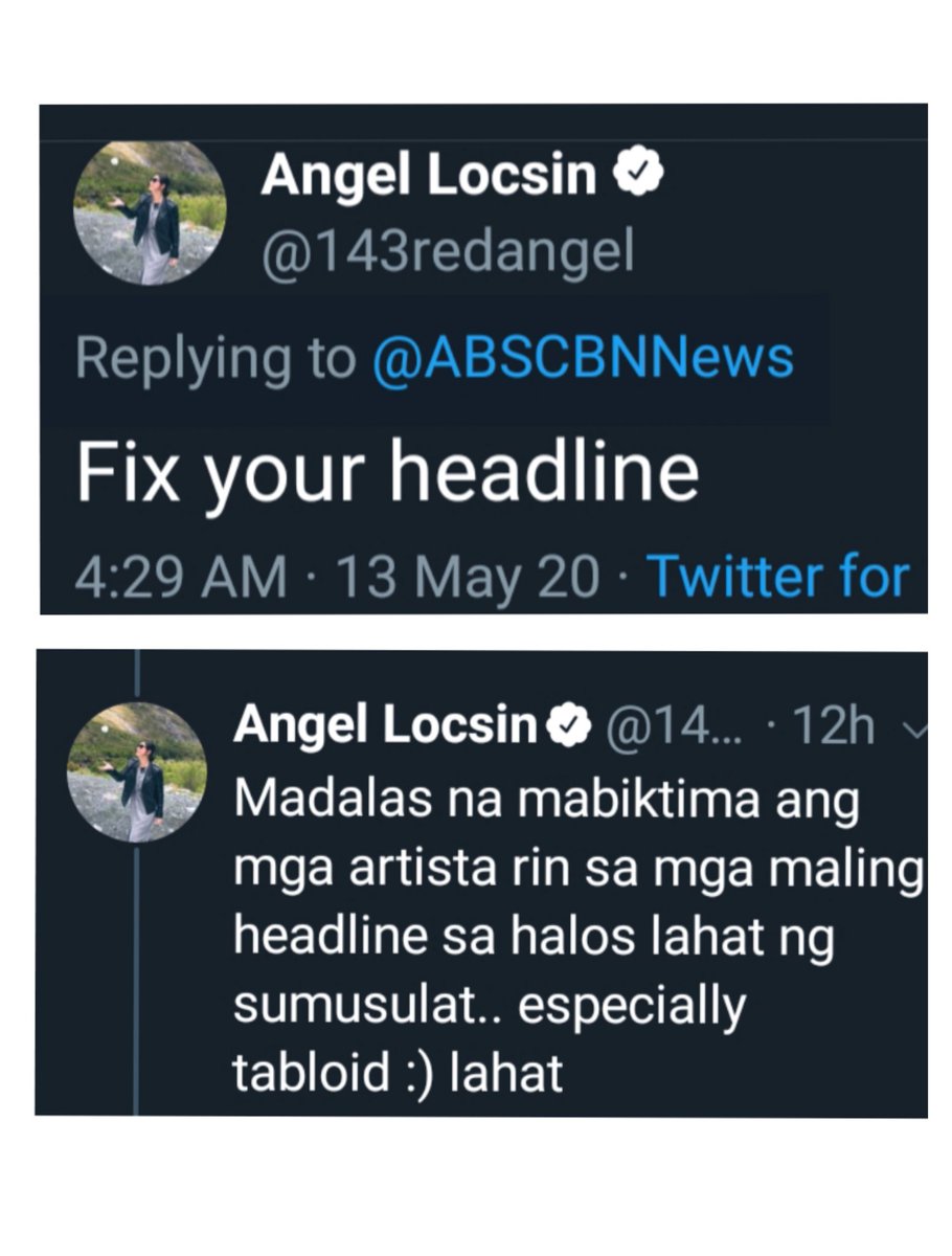 MJQReyes's tweet photo. The network's big star is finally talking. Sana lang, @143redangel, nakita nyo rin paano madalas mabiktima ang  Pangulo ng mga balita at black propaganda. Sana nagsalita kayo noon at di nyo hinayaan ang ganitong gawain. Now you know sino dapat nyo'ng sisihin. https://t.co/NRhT5ktnqV