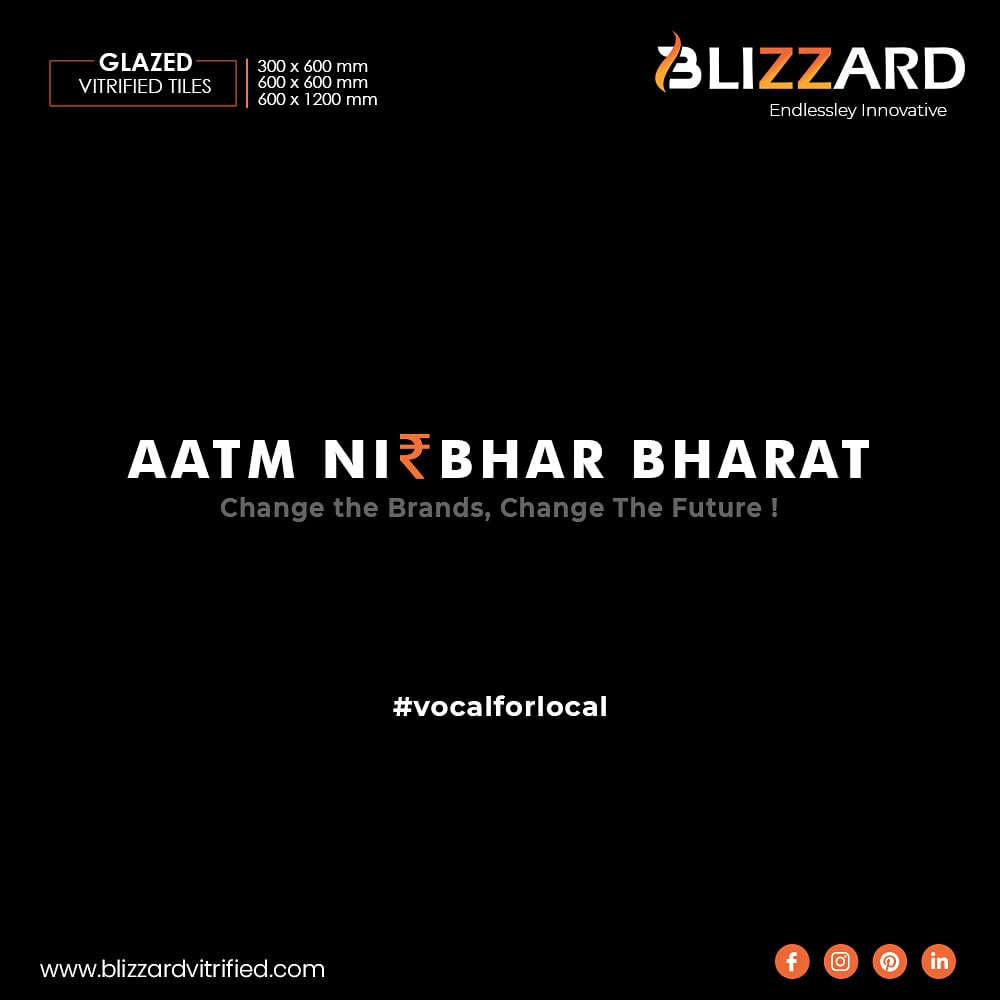 blizzardtiles's tweet photo. BLIZZARD, as a swadeshi brand requests you, to support our country by #GoingVocalForLocal, support all local businesses out there! Let's do this, India!⁣ 

⁣#Blizzard #Tiles #AtmanirbharBharat #Swadeshi #VocalForLocal #Lockdown4 https://t.co/qBnB6uehRI