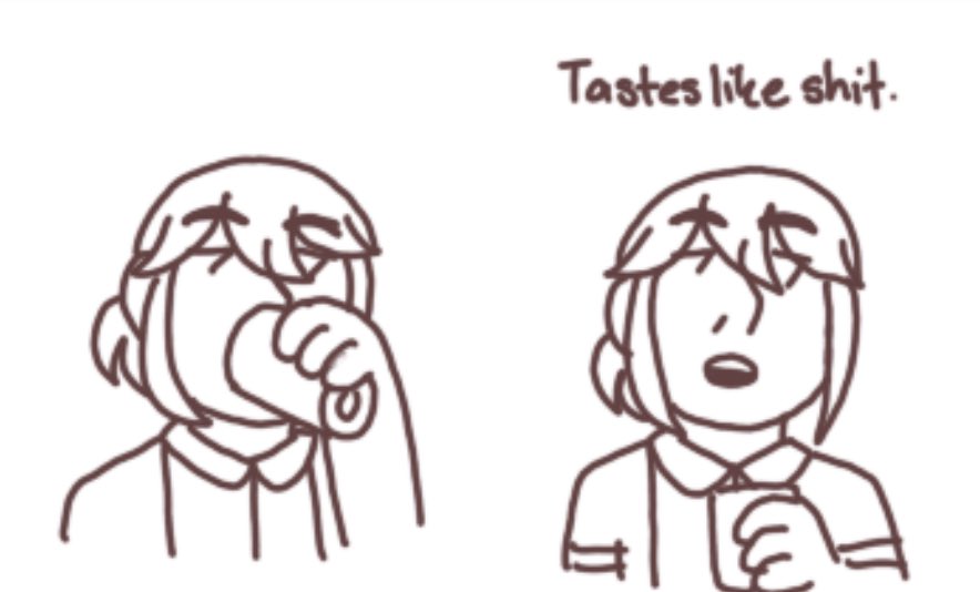Bonus: he tries alchohol 