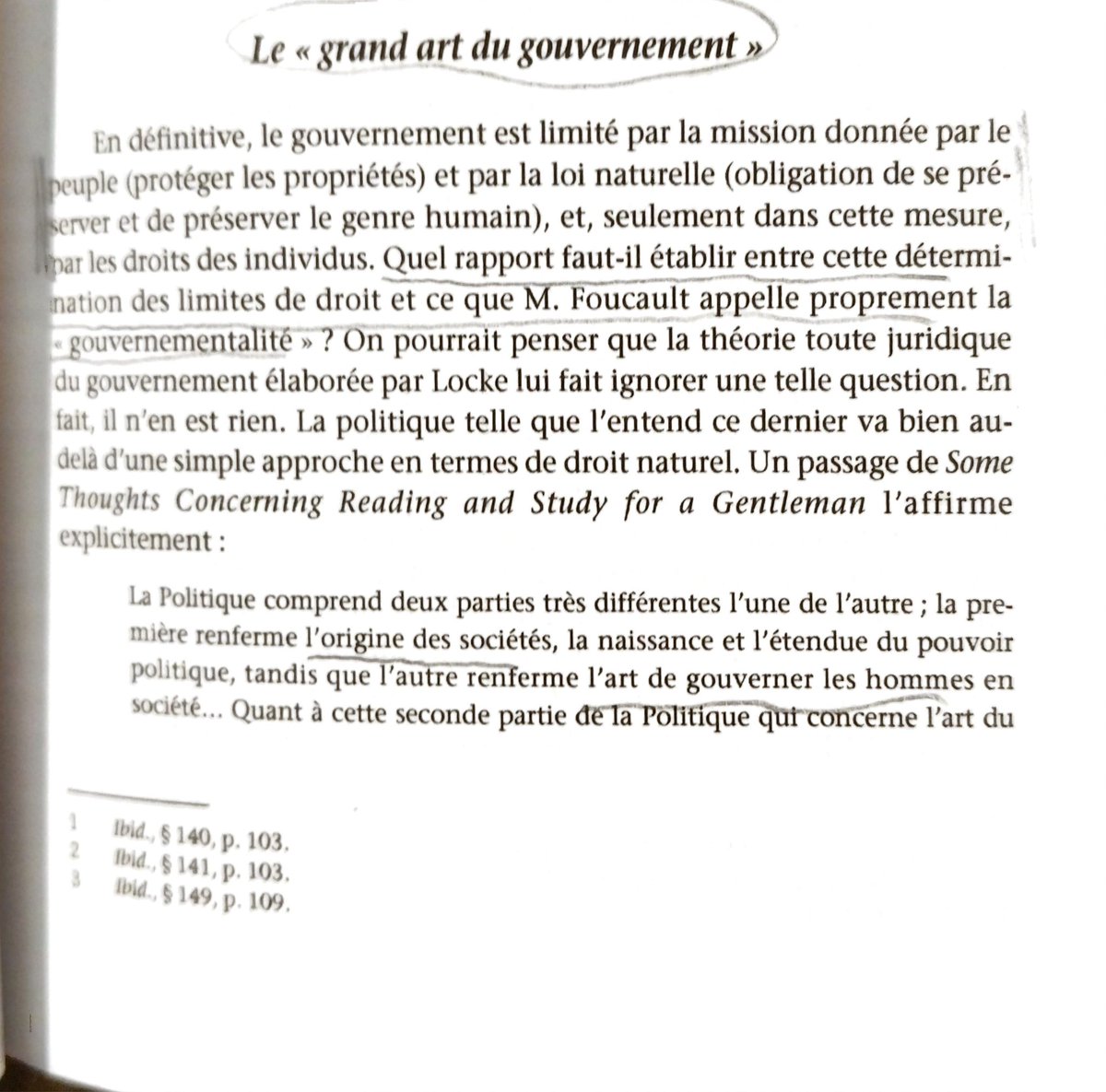 Il y a la crise de la gouvernementalité qui ouvre la voie à l'intervention du gouvernement 3/12